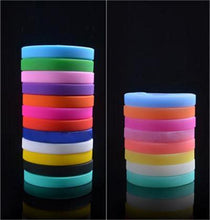 Trendy Silicone Rubber Flexible Wristb  Wrist B  Cuff Bracelet Bangle For Women Men SM6