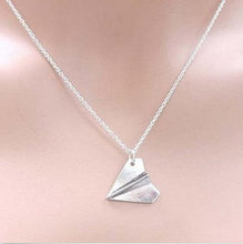 S Men Women One Direction B  Harry Styles Gold Paper Airplane Pendant Necklace Jewelry Chain Collares Choker Necklaces SM6