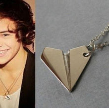 S Men Women One Direction B  Harry Styles Gold Paper Airplane Pendant Necklace Jewelry Chain Collares Choker Necklaces SM6
