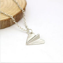 S Men Women One Direction B  Harry Styles Gold Paper Airplane Pendant Necklace Jewelry Chain Collares Choker Necklaces SM6