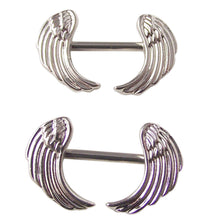 12G Surgical Steel Angle Wings Nipple Rings Barbell Body Piercing Jewelry for Women Men Nice Gifts  SM6