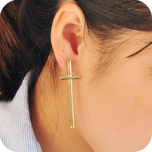 Cross Earrings Cross Stud Earrings Cross Ear Stud Women   Men Jewelry Silver Gold Black Colors SM6
