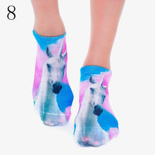 3D Socks beauty short Women socks printed funny animal socks womens cotton sock For girls soks SM6