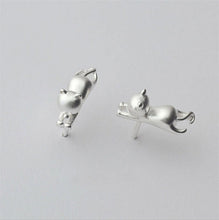925 Sterling Silver Jewelry 925 Sterling Cat Silver Earrings For Women Statement Earrings SM6