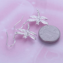Crystal Dragonfly silver plated Earrings Jewelry trends exquisite beauty of high - quality Drop Earrings Women jewelry SM6