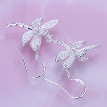 Crystal Dragonfly silver plated Earrings Jewelry trends exquisite beauty of high - quality Drop Earrings Women jewelry SM6