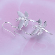 Crystal Dragonfly silver plated Earrings Jewelry trends exquisite beauty of high - quality Drop Earrings Women jewelry SM6
