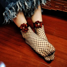 1Pair Fashion Women Sexy Lace Fishnet Net Flower Plain Top-Ankle Short Socks 5Colors Calcetines Mujer #417 SM6