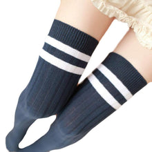 1Pair Leg Warmers Women Stripe Winter Over Knee Leg Warme Soft Knitting Crochet Sock #3530 SM6
