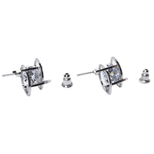 Lovely Elegant Crystal Rhinestone Square Ear Stud Earrings for Women SM6
