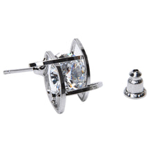 Lovely Elegant Crystal Rhinestone Square Ear Stud Earrings for Women SM6