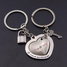 Lover Couple Key Ring Chain Romantic Heart Shaped Lovers Key Ring Chain  Jewelry SM6