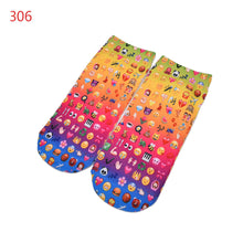 Quality Socks 3D Printing Women Sock Emoji Pattern Cute Feminina Funny Low Ankle Socks SM6
