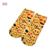 Quality Socks 3D Printing Women Sock Emoji Pattern Cute Feminina Funny Low Ankle Socks SM6