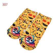 Quality Socks 3D Printing Women Sock Emoji Pattern Cute Feminina Funny Low Ankle Socks SM6