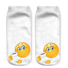 1Pair Wink 3D Boat Socks Digital Print Unisex Couple Breathable Stretchy Socks 2016 happy socks Lover Gifts#3530 SM6