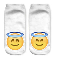 1Pair Wink 3D Boat Socks Digital Print Unisex Couple Breathable Stretchy Socks 2016 happy socks Lover Gifts#3530 SM6