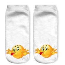 1Pair Wink 3D Boat Socks Digital Print Unisex Couple Breathable Stretchy Socks 2016 happy socks Lover Gifts#3530 SM6