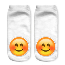 1Pair Wink 3D Boat Socks Digital Print Unisex Couple Breathable Stretchy Socks 2016 happy socks Lover Gifts#3530 SM6