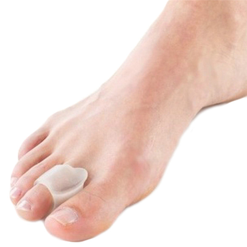 s Clear Gel Toe Hallux Valgus Separator Toe Bunion Protector Foot Care Pads SM6