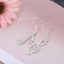 1Paor Womens Girls Trendy Fancy Treble Music Note Ear Hook Dangle Earring Charm Wedding Gift Jewelry SM6