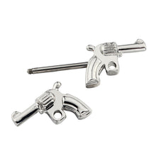 316L Surgical Steel Double Guns Nipple Rings Body Jewelry Nipple Barbells SM6