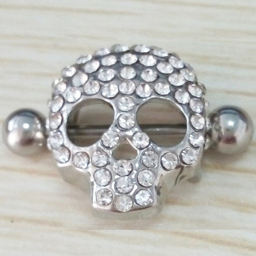 316L Surgical Steel Nipple Jewelry Skull Design Nipple Shield Nipple Ring Body Jewelry Nipple Piercing SM6