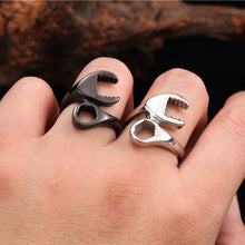 316L Titanium Stainless Steel Punk Biker Wrench Man Rings Jewelry Man Ring SM6