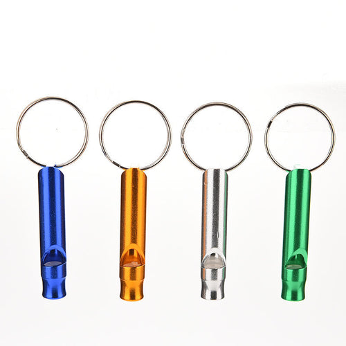 Aluminum Alloy Whistle Keyring Keychain Mini For Outdoor Emergency Survival Safety Sport Camping Hunting SM6