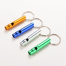 Aluminum Alloy Whistle Keyring Keychain Mini For Outdoor Emergency Survival Safety Sport Camping Hunting SM6