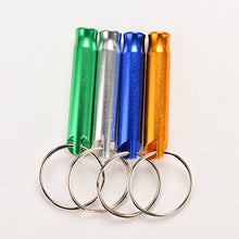 Aluminum Alloy Whistle Keyring Keychain Mini For Outdoor Emergency Survival Safety Sport Camping Hunting SM6