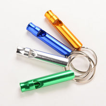 Aluminum Alloy Whistle Keyring Keychain Mini For Outdoor Emergency Survival Safety Sport Camping Hunting SM6