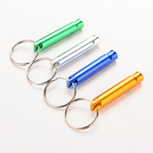 Aluminum Alloy Whistle Keyring Keychain Mini For Outdoor Emergency Survival Safety Sport Camping Hunting SM6