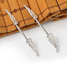 Angel Wings Feather Alloy Nipple Shields Ring Bar Barbell Body Piercing Jewelry  SM6