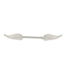 Angel Wings Feather Alloy Nipple Shields Ring Bar Barbell Body Piercing Jewelry  SM6