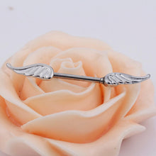 Angel Wings Feather Alloy Nipple Shields Ring Bar Barbell Body Piercing Jewelry  SM6