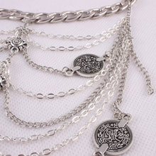 Antique Silver Anklet Coin Tassel Leg Bracelet For Women To Beach Ankle Chaine Women Foot Chain Anklets SM6