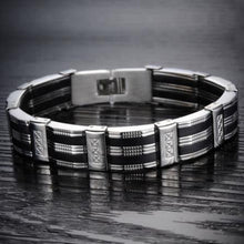 Black Best Friends Bangles Made Of Silicone   Stainless Steel Bracelet Men Classic Luxury Man Bracelets Male Jewelry SM6