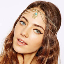 Boho Women Metal Rhinestone Head Chain Jewelry Headb  Head Piece Hair b  SM6