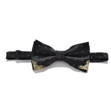 Boutique Metal Head Bow Ties For Groom Men Women Butterfly Solid Bowtie Classic Gravata Cravat SM6