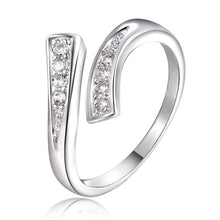 Charm Chic Rhinestone Open Ring for Women Luxury Cubic Zircon Trendy Ring SM6