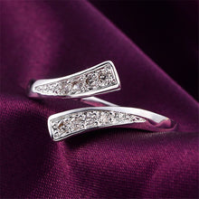 Charm Chic Rhinestone Open Ring for Women Luxury Cubic Zircon Trendy Ring SM6
