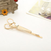 Cool Simple Head Jewelry Hair Pin Gold Scissors Shears Clip For Hair Tiara Barrettes Accessories Headdress For Girl Women SM6