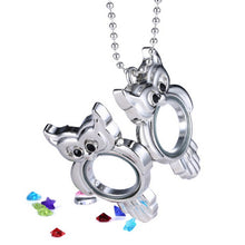 Crystal Pendant Necklace Jewelry Crystal Colorful Owl Pendants Women Lady SM6