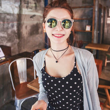 Double Layer Black Bead Pendant Short Wave Rope Necklaces for Women Elegant Gothic Statement Necklace Jewelry Gift SM6