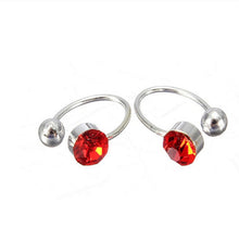 Ear Clip Cuff Wrap Earrings Crystal Rhinestone Nose No piercing Clip on Women Men Party Jewelry SM6