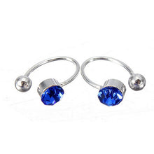 Ear Clip Cuff Wrap Earrings Crystal Rhinestone Nose No piercing Clip on Women Men Party Jewelry SM6