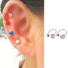 Ear Clip Cuff Wrap Earrings Crystal Rhinestone Nose No piercing Clip on Women Men Party Jewelry SM6