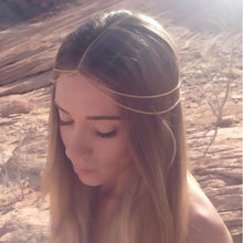 Boho Gold Metal Tassel Head Chain Hair Jewelry Head Pieces For Women Hair Accessories SM6