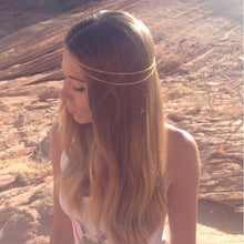 Boho Gold Metal Tassel Head Chain Hair Jewelry Head Pieces For Women Hair Accessories SM6